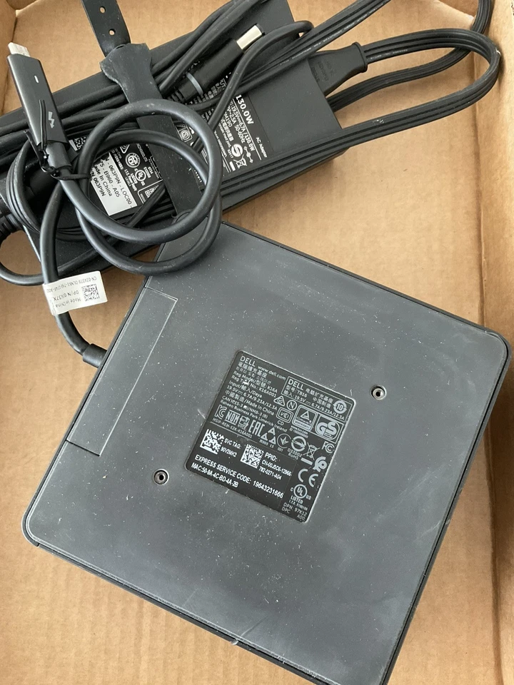 Original Dell Thunderbolt Dock USB Tipo-C 0J5C6 TB16 K16A + 130W Adaptador de CA Foto 2 de 4