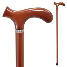 Wooden Walking Cane with 5 Height for Men and Women, Handmade Wood Cane with ...