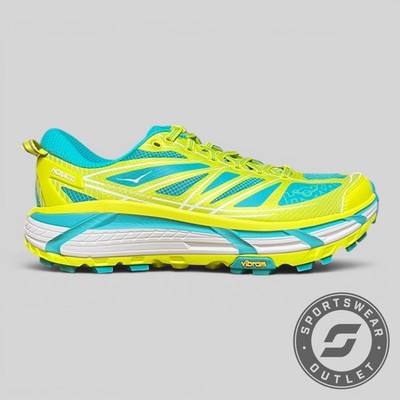 UK 10,5 - Hoka Mafate Speed 2 Herren - Citrus Electric Aqua (1126851-HCT)