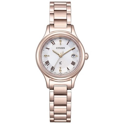 Citizen xC ES9497-96A hikari Eco-Drive Radio Sakura Pink Titanium Damenuhr
