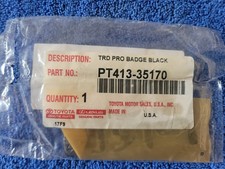 Toyota Pro Badge Only 1 Pcs Oem Metal