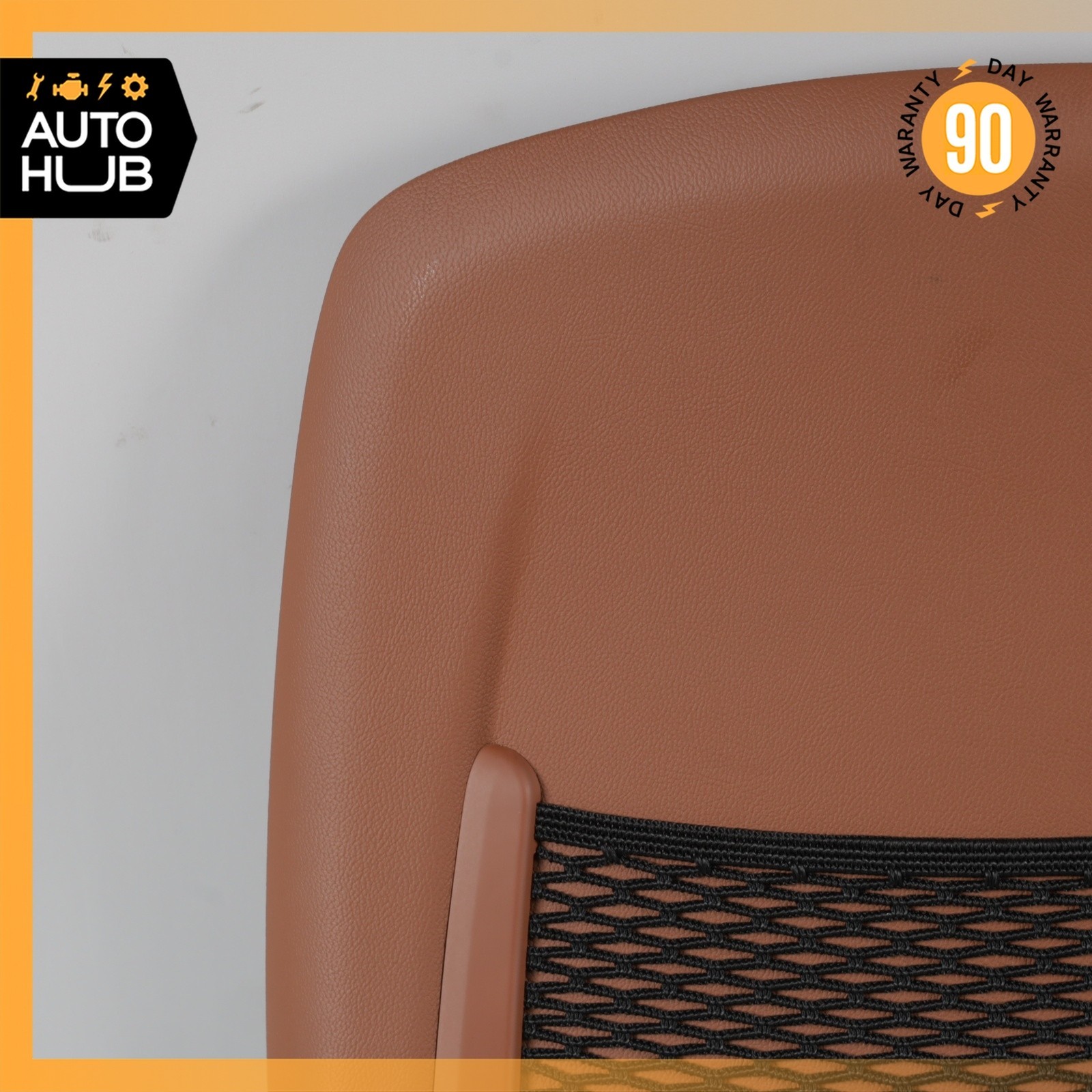 14-17 Maserati Ghibli M157 Front Left Driver Side Seat Back Cover Brown OEM 68k