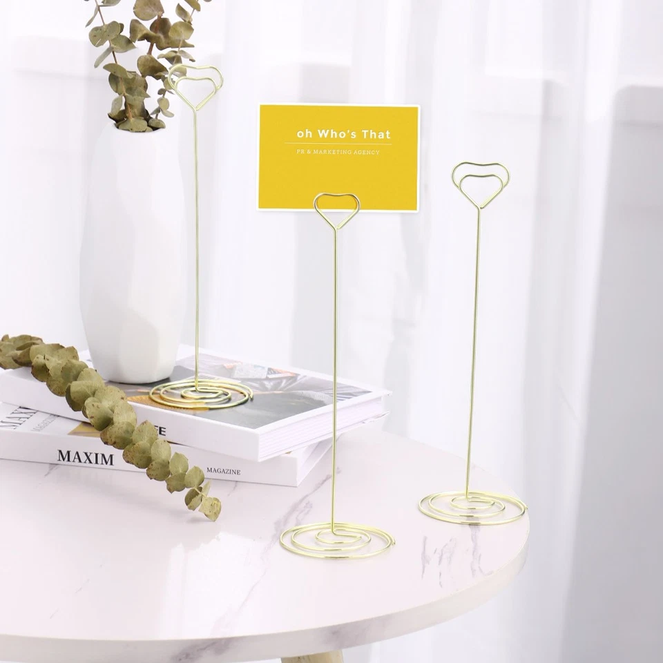 Kartenhalter Herzform Kärtchenhalter Fotohalter Notizkartenhalter - Bild 3 von 4