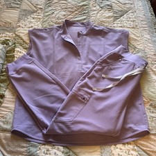 FIGS Scrubs Set Sz M Lavender Dew purple Rafaela Zamora 2.0 High Waisted Jogger