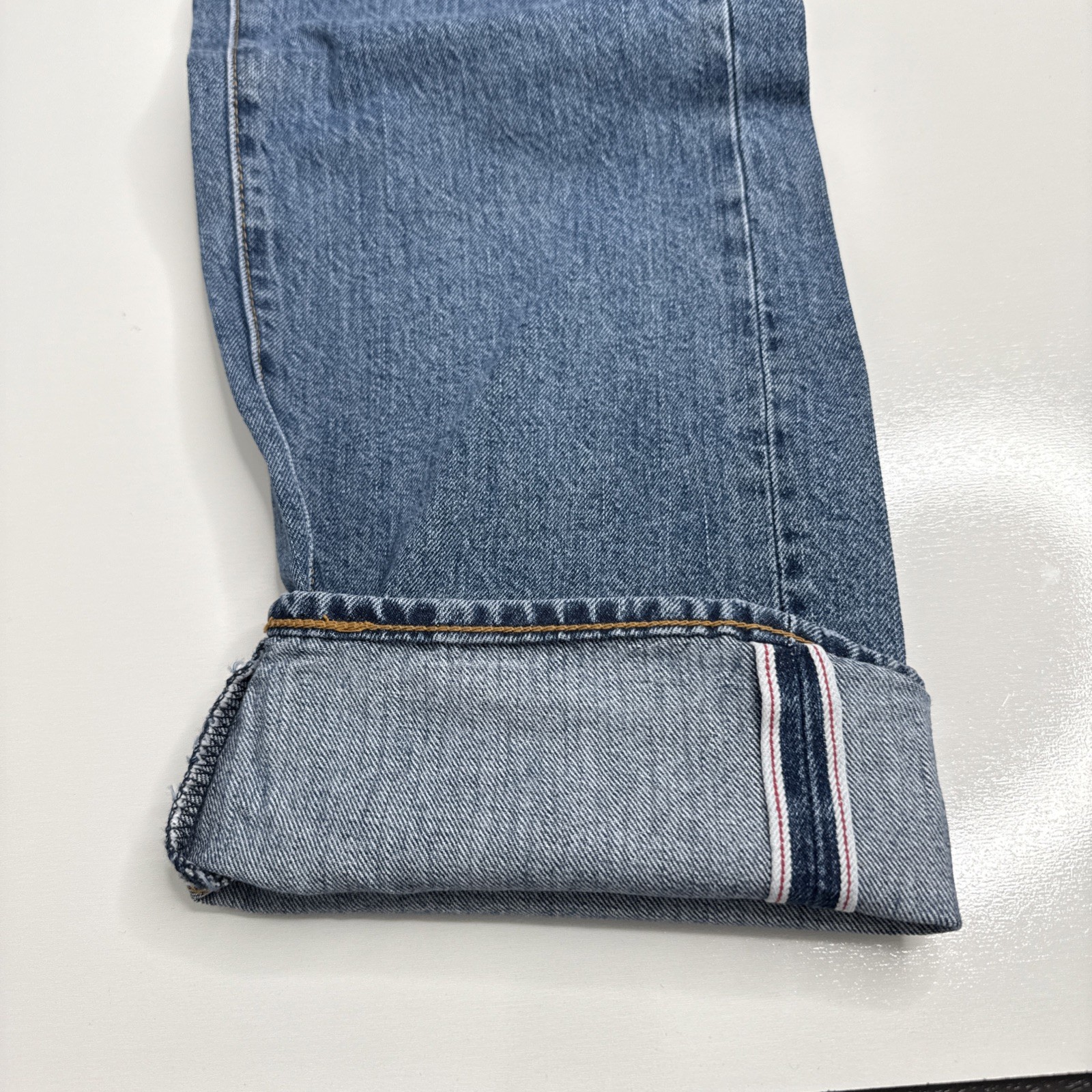 Levi's Premium 505 Regular Fit Selvedge Jeans Red Line 31x30 Men’s NEW WITH TAGS thumbnail 3