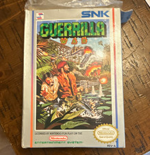 SNK Guerrilla War NES Game Box Front/Back Official Nintendo Seal