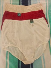 Lot Of 3 Sz 9 VanityFair "Perfectly Yours" Traditional Brief Panties 100 Nylon
