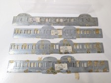 4x O Gauge 7mm White Metal LMS Coach Sides.