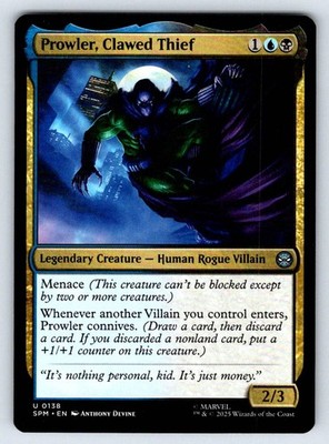 Prowler, Clawed Thief Marvel's Spider-Man SPM 138 Normal NM Anthony Devine