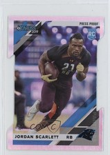 2019 Panini Donruss Rookies Press Proof Silver Die-Cut 39/75 Jordan Scarlett 0q3