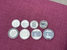 Gibraltar x8 Commemorative Coins in cases 2017-2020 See Description for details