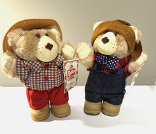 Wendy's Furskins Bears 7" Plush Stuffed Animal Vintage 1986 Bear with Tags