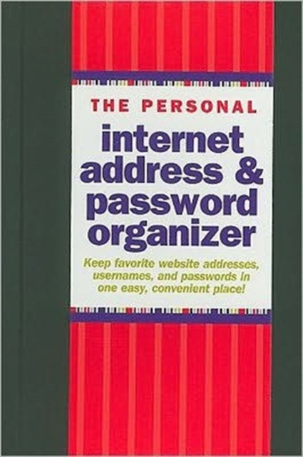 Internet Address Password Log Black (Hardback Book)