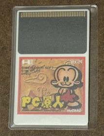PC Genjin PC Engine, 1989 Bonk's Adventure HuCard Japan Import US Seller TESTED