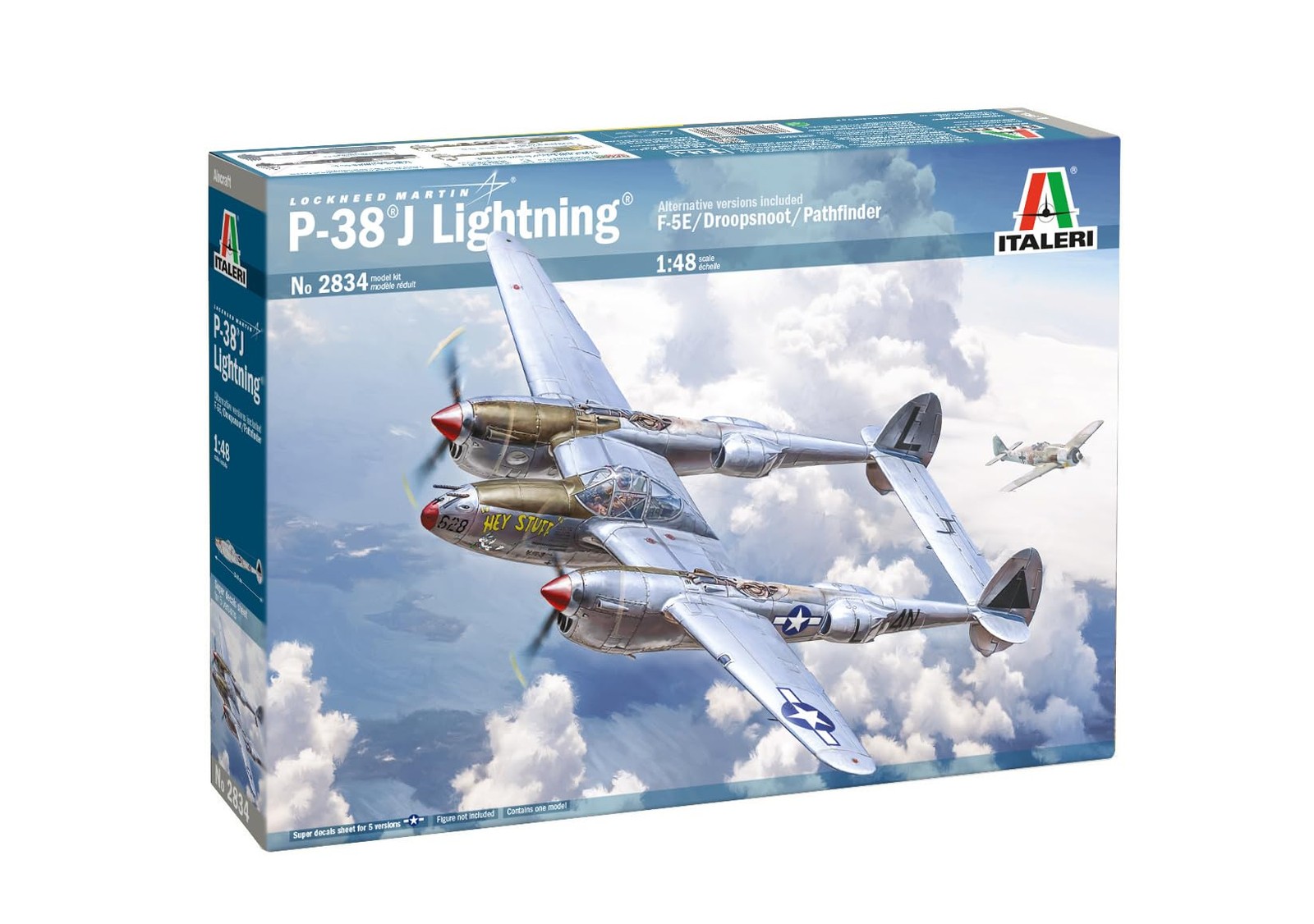 Italeri 2834 148 P-38J ETO - 9890₽