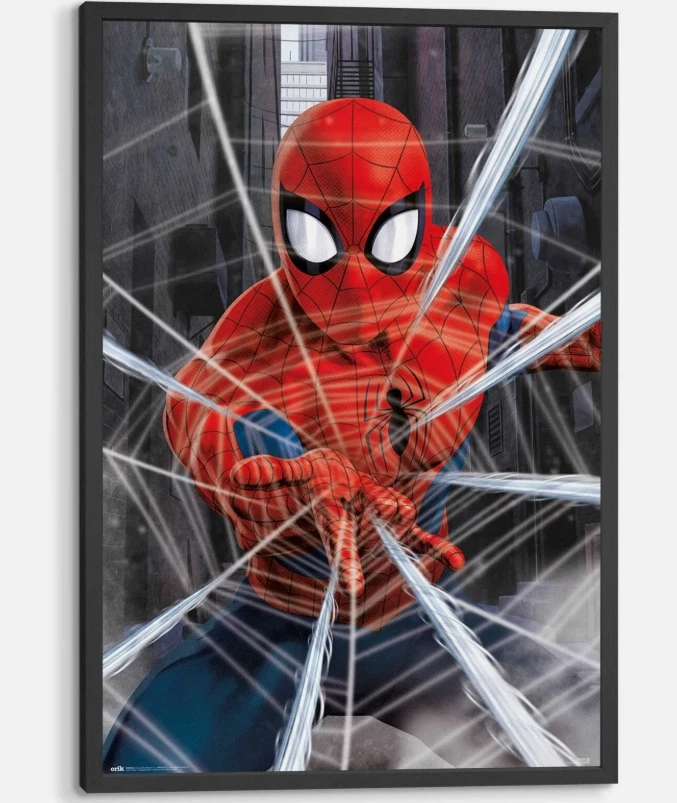 Póster de la película Marvel Spiderman, El arte infantil, póster de la película, decoración del hogar, arte de pared Foto 2 de 4