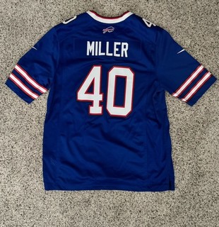 Nike NFL Buffalo Bills Football Jersey #40 Von Miller Men's Size L Royal Blue