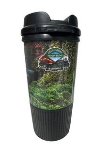 Great Smoky Mountains Railroad Coffee Cup travel Tumbler 7 1/2" Whirley Drinks