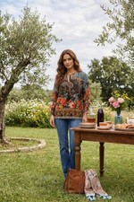 Johnny Was Leto Margot Silk Floral Blouse C11825-7