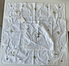 Vintage Rotschild Hand Embroidered Center Piece & TableCloth — photo 3
