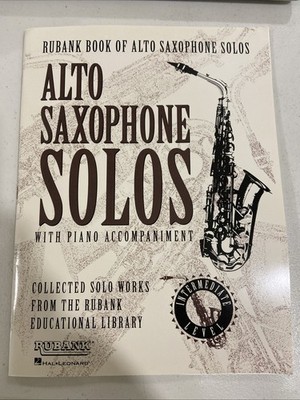 Rubank Book of Alto Saxophone Solos Intermediate Sheet Music & Play-Along Audio