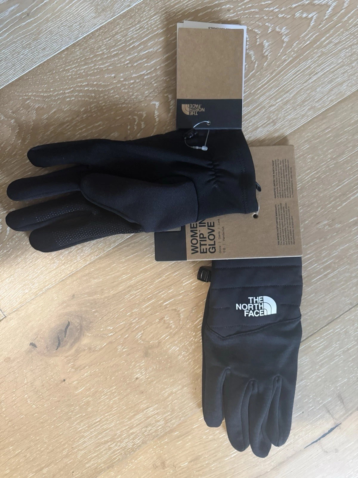 THE NORTH FACE Women's Etip Indi Black Heather Gloves - Extra Large NWT