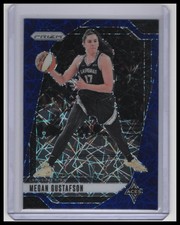 2024 Panini Prizm WNBA #78 Megan Gustafson Blue Velocity Prizms