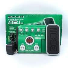 ZOOM A2.1u Acoustic Effects Pedal With Original Box Power Supply 504438
