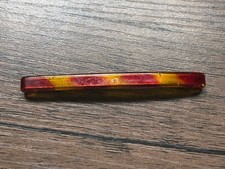 Vintage Goody Tortoise Shell 3" Tight Hair Clip Stainless Steel Slim Barrette