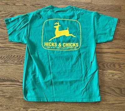 VTG Delta Upsilon DU + Gamma Phi Beta 2004 Hicks & Chicks KU Shirt Mens Large