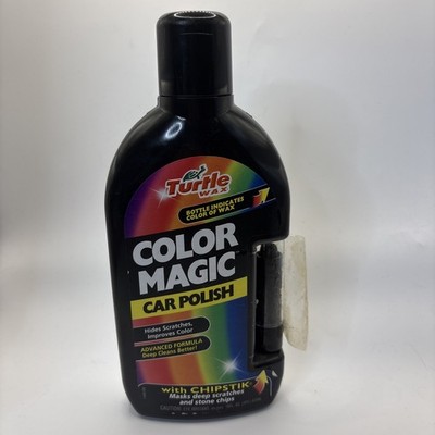 Turtle Wax Color Magic w/Chipstick Black Car Polish 16 Oz 90% Full TURT-374KTR