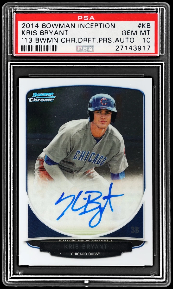 Kris Bryant 10 Graded Baseball Sports Trading Cards & Accessories