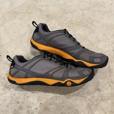 Merrell Sneakers Mens 13 Gray Orange Proterra Hiking Trail Athletic Outdoors