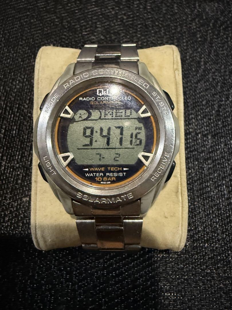 Solar-Powered Citizen Q Radio Watch with Timekeeping