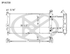 Koyo Radiator for Rendezvous, Terraza, Uplander, Montana, Relay+More A2728