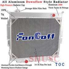 1165 4 Row Radiator For 1983-1996 Ford F150 F250 F350 Super Duty 6.9L 7.3L V8
