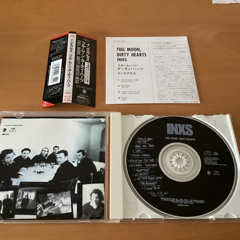 INXS FULL MOON DIRTY HEARTS JAPAN CD OBI AMCE-635 + 1 BONUS - Image 3 of 3