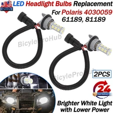 2PC For Polaris LED Headlight Bulbs Replacement Direct Fit 81169, 61189, 4030059
