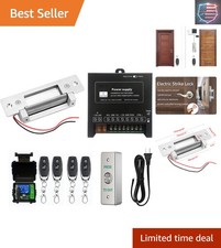 Remote Control Electric Strike Door Lock System, 2200lbs Fail Secure/Fail Saf...