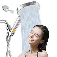6  Filtered Shower Head with Handheld, 6 Modes High Pressure Shower Head with...