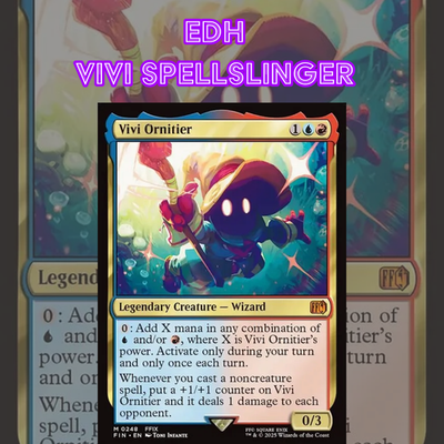 #ad EDH Vivi Spellslinger MTG Commander Deck Bracket 2 3 Final Fantasy $124.00