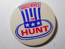 3" John Hunt New Jersey U.S. Congress cello pinback button