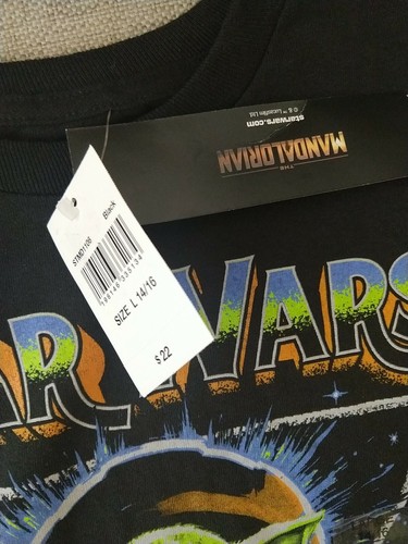 Star Wars Mandalorian This Is The Way Boys Long Sleeve T-Shirt (Lg. 14/16) NEW - Picture 4 of 5