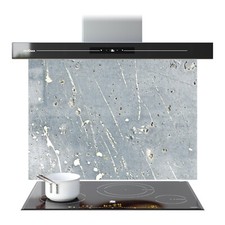 Glass Wall Panel Tiles Kitchen Splashback ANY SIZE Raw Concrete Background WxH