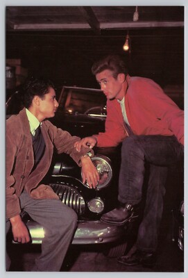 James Dean & Sal Mineo in Rebel Without A Cause - Publicity Photo Postcard