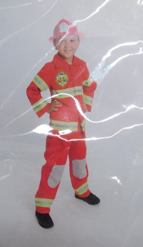 Monika Fashion World Feuerwehrmann Kostüm Kinder kleine Glasfaser Lichter. - Bild 4 von 6