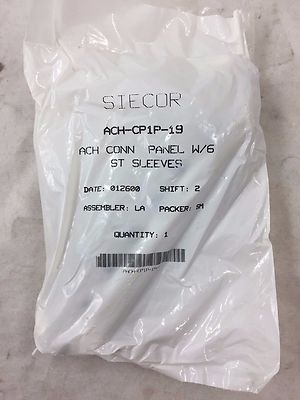 SIECOR ACH-CP1P-19 ACH CONN PANEL W/6 ST SLEEVES