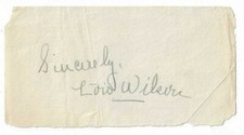 Lois Wilson Signed Slip 1933 / Actress Autographed
