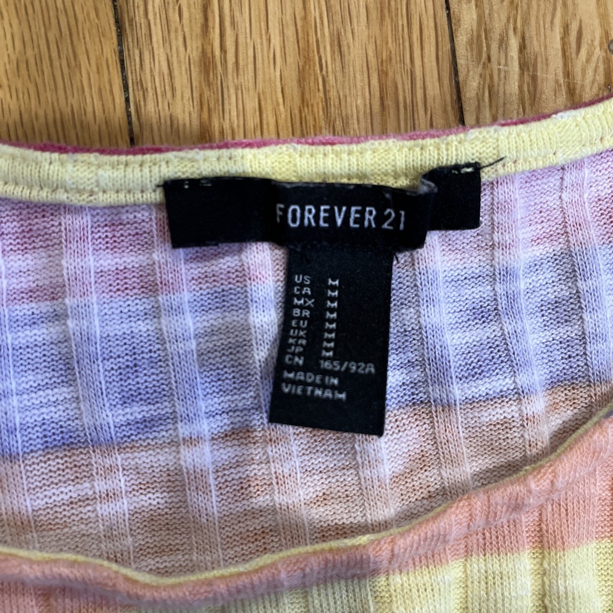 forever 21 rainbow top
