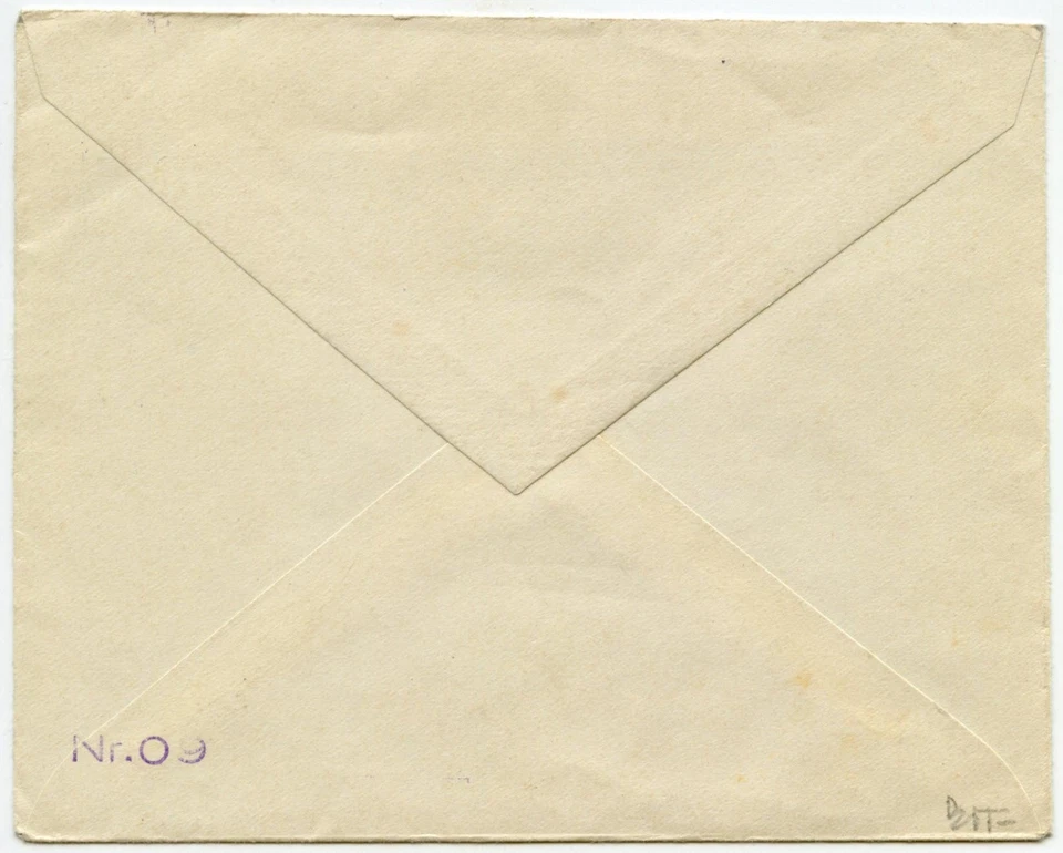 NETHERLANDS SHIP MAIL CANCEL SS COSTA RICA 1930 BOXED DUTCH SEA POST - Image 2 of 2